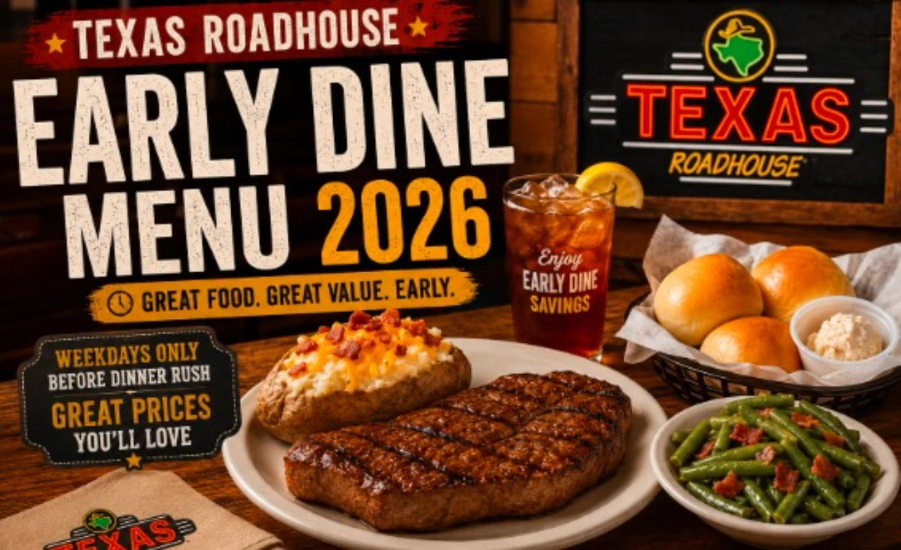 Texas Roadhouse Early Dine menu
